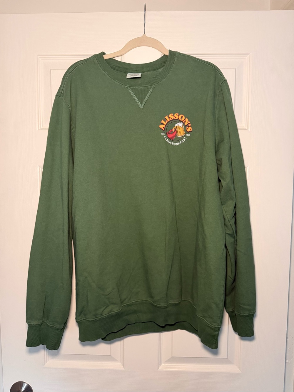 Allison’s Kennebunkport Forest Green Crewneck Sweatshirt